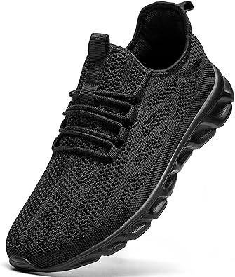 Mens Running Shoes Mesh Breathable Tennis Shoes Lightweight Walking Sneakers Comfortable for Gym