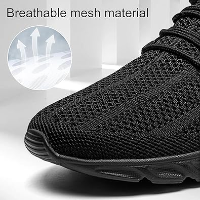 Mens Running Shoes Mesh Breathable Tennis Shoes Lightweight Walking Sneakers Comfortable for Gym